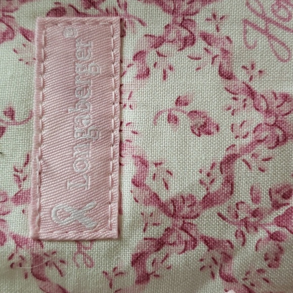 Longaberger Hope Breast Cancer Awareness Pink Quilted Small  Tote Purse - Picture 3 of 6